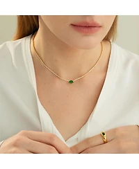 Sterling Silver 18k Gold Plated Priscilla Necklace, Elegant Summer