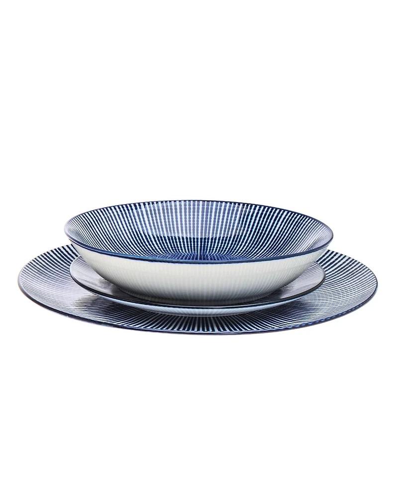Godinger Laura Blue 12 Pc. Dinnerware Set, Service for 4