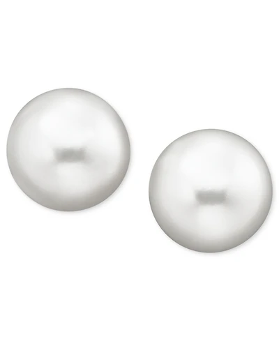 Belle de Mer Pearl Earrings, 14k Gold Cultured Freshwater Pearl Stud Earrings (9mm)