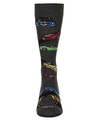 MeMoi Men's Cars Crew Socks