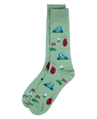 MeMoi Men's T-Shirt Time Rayon Crew Socks