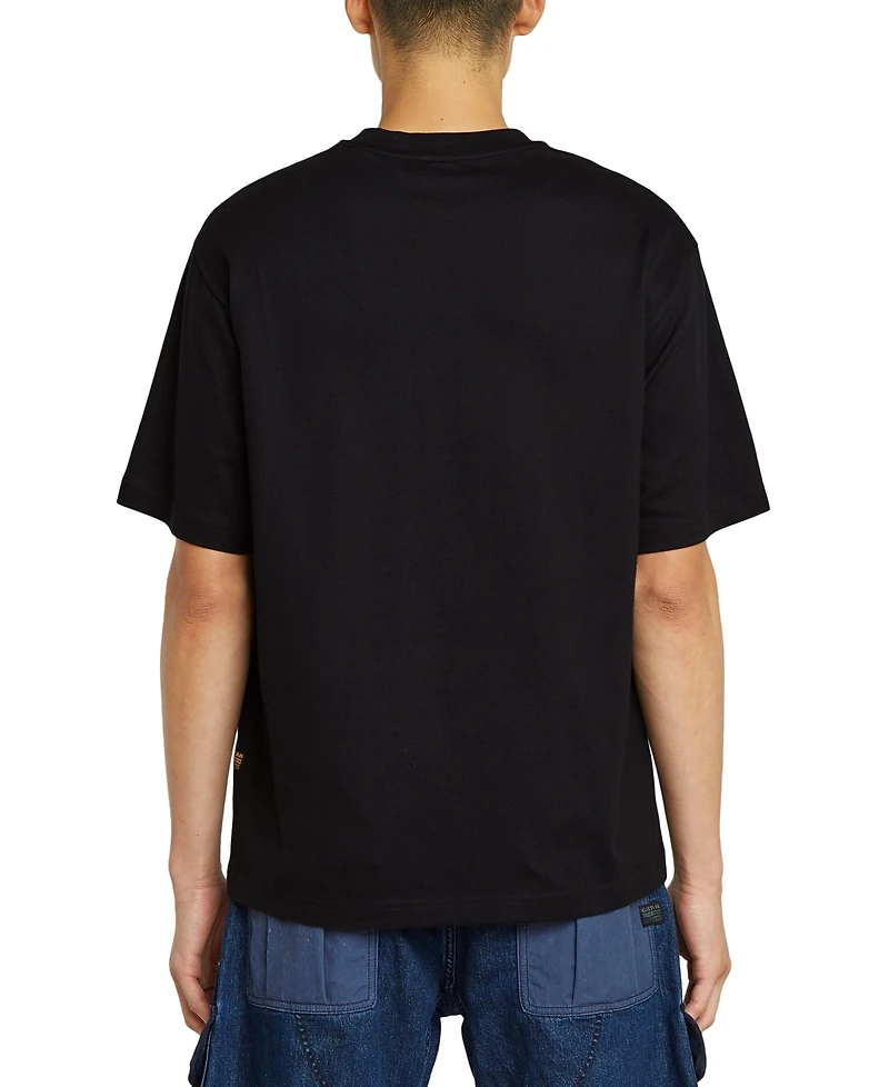 G-Star Raw Men's Oversized Short Sleeve Upc Label Graphic T-Shirt