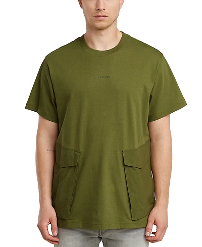 G-Star Raw Men's Loose-Fit Rovic Cargo Pocket T-Shirt