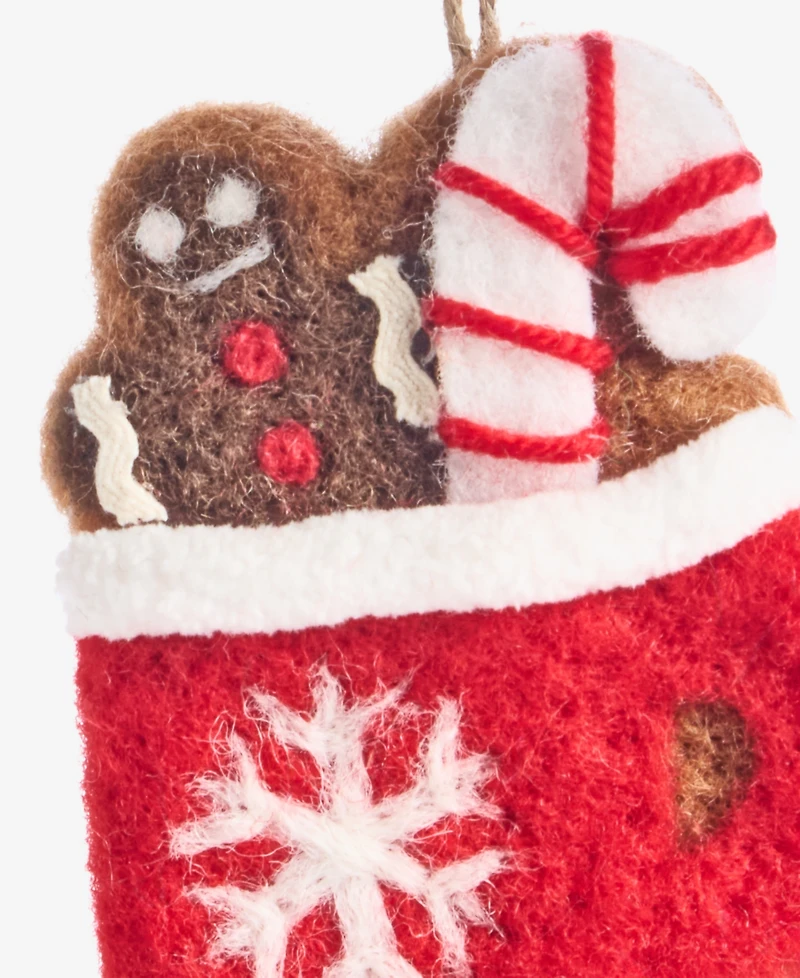Holiday Lane Gingerbread Village Felted Mug Ornament, Macy's Exclusive