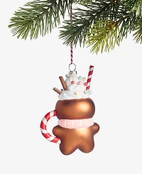Holiday Lane Gingerbread Village Hot Cocoa Gingerbread Man Ornament, Macy's Exclusive