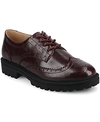 Journee Collection Women's Claudiya Almond Toe Flats