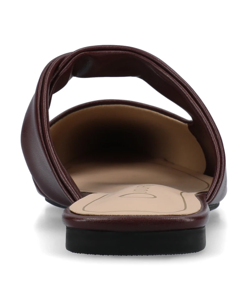 Journee Collection Women's Ennis Pointed Toe Mule Flats
