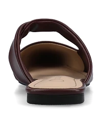 Journee Collection Women's Ennis Pointed Toe Mule Flats