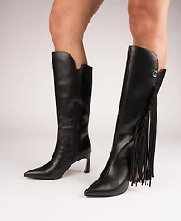 Journee Collection Women's Dolly Stiletto Heel Comfort Boots