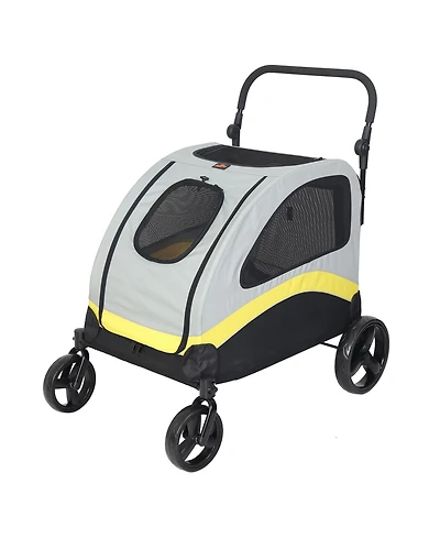 Bingopaw 4 Wheel Foldable Dog Cat Travel Stroller