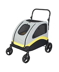 Bingopaw 4 Wheel Foldable Dog Cat Travel Stroller