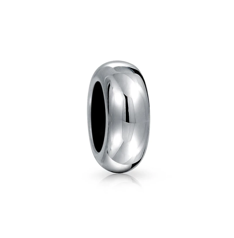 Bling Jewelry Set of 2 Clasp Spacer Charm Rubber Stopper Bead Sterling Silver for Bracelet