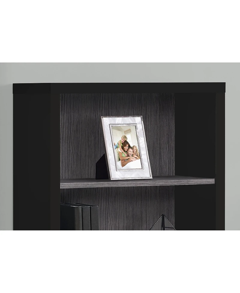 Wood Bookshelf – Classic 5-Tier Bookcase for Living Room or Home Office