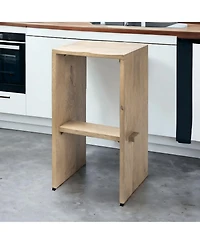 Wood Backless Counter Height Bar Chair