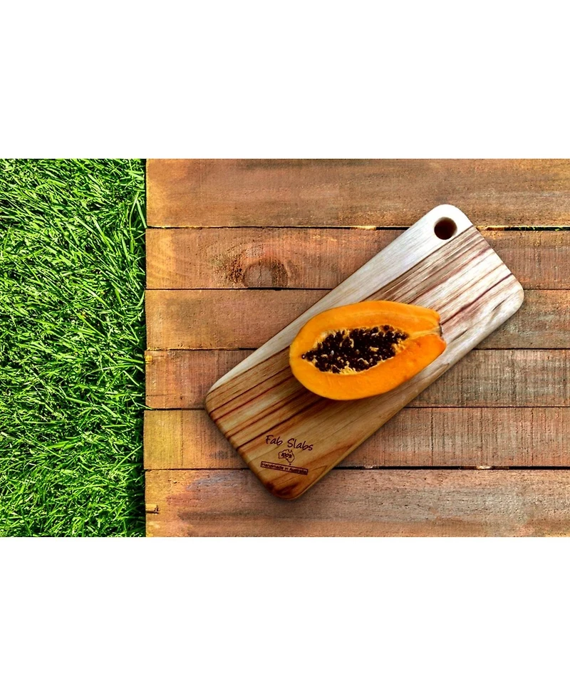Natural Rounded Rectangle Narrow Anti-Bacterial Cutting Board
