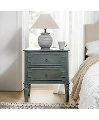 Kim 28"Tall 2-Drawer Nightstand