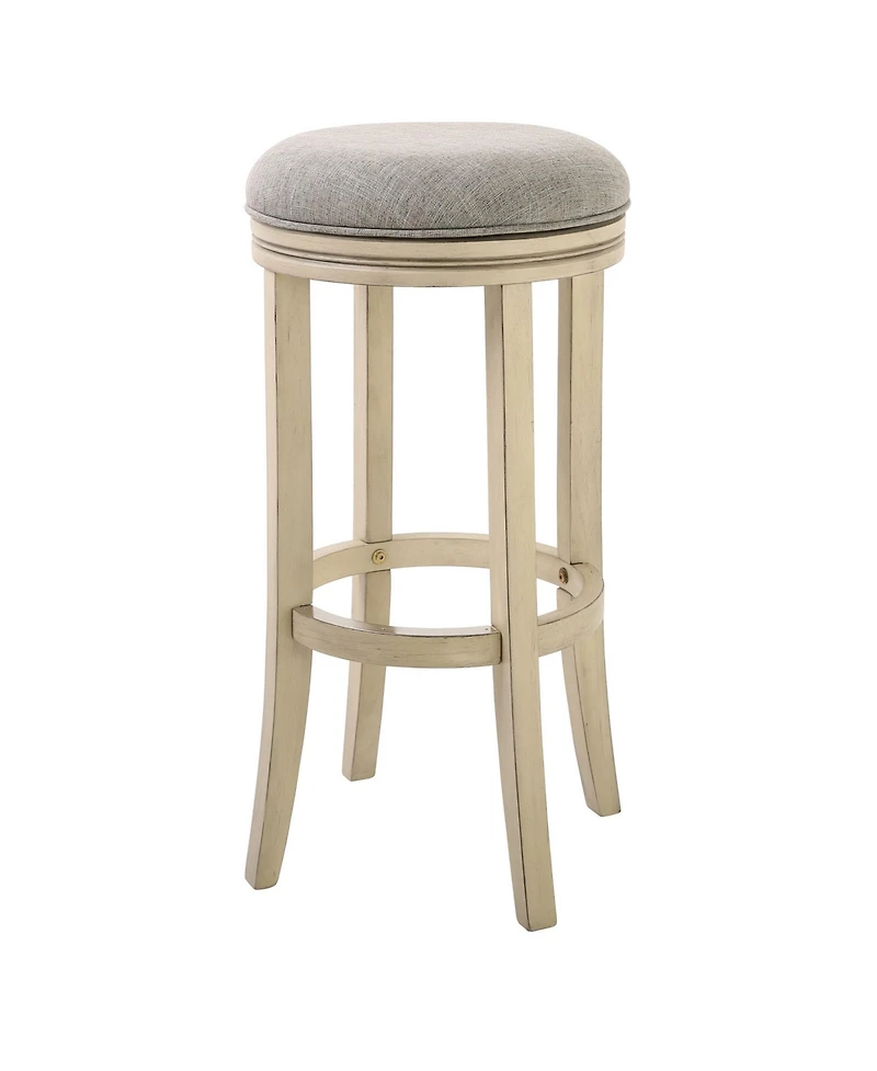Solid Wood Swivel Backless Bar Height Bar Chair