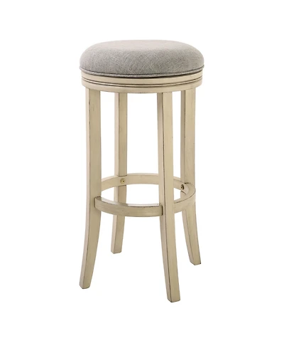 Solid Wood Swivel Backless Bar Height Bar Chair