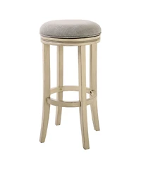 Solid Wood Swivel Backless Bar Height Bar Chair
