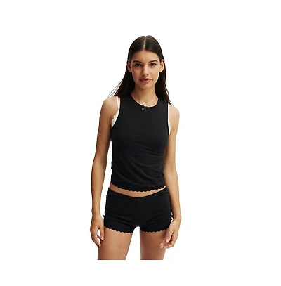 Cotton On Women's Peached Jersey Ruched Tank