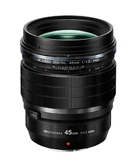 Om System M.Zuiko Digital Ed 45mm f/1.2 Pro Lens for Micro Four Thirds, Black