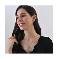 Sohi Women's Silver Plated Designer Pendant Chain