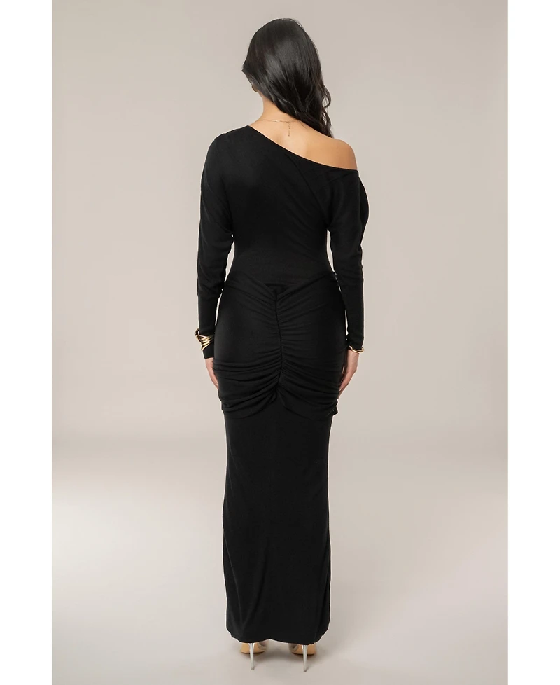 Jluxlabel Women's Dawn Drape Maxi Dress
