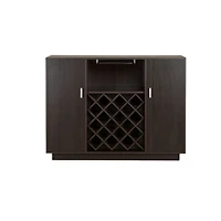 Sleek Minimalist Server Cabinet with Dual Doors for Dining or Living Room