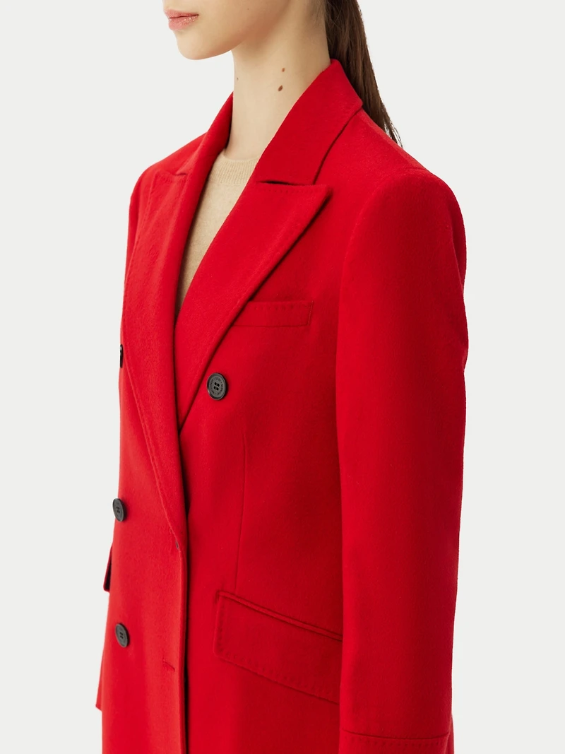 Gobi Cashmere Women's Cashmere Peak Lapel Long Coat