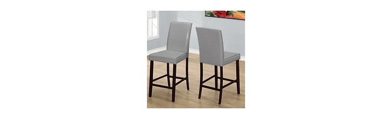 2-Piece Solid Wood Counter Height Bar Stool Set – Stylish & Comfortable Seating