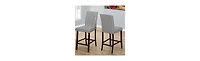 2-Piece Solid Wood Counter Height Bar Stool Set – Stylish & Comfortable Seating