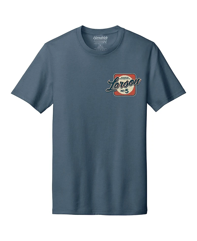 Hendrick Motorsports Team Collection Men's Blue Kyle Larson Pinup Tri-Blend T-Shirt