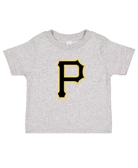 Soft As A Grape Toddler 2-Pack Black/Heather Gray Pittsburgh Pirates Cooperstown Collection T-Shirt Set