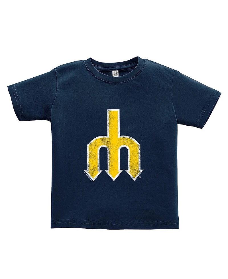 Soft As A Grape Toddler 2-Pack Navy/Gray Seattle Mariners Cooperstown Collection T-Shirt Set