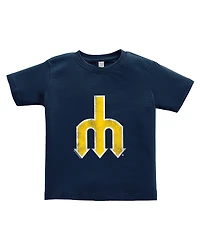 Soft As A Grape Toddler 2-Pack Navy/Gray Seattle Mariners Cooperstown Collection T-Shirt Set