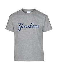 Soft As A Grape Big Boys and Girls 2-Pack Navy/Gray New York Yankees T-Shirt Set