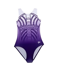 Gk Elite Big Boys and Girls Purple/White Lsu Tigers Replica Leotard