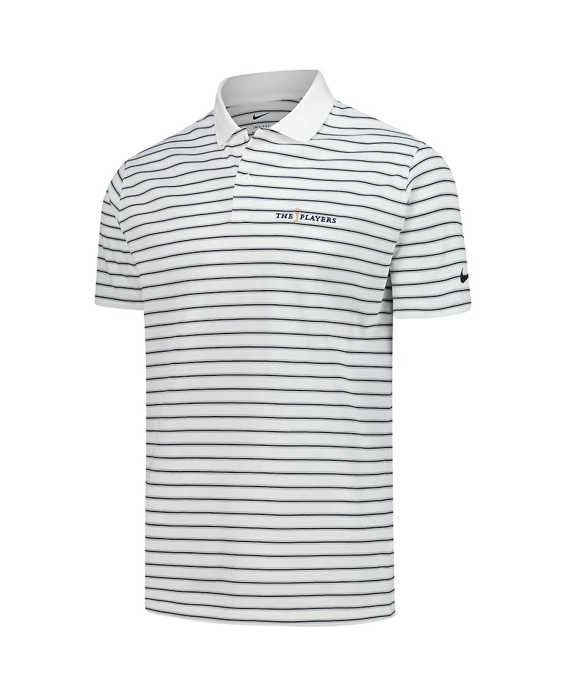 Nike Men's White 2025 The Players Victory Stripe Performance Polo Shirt