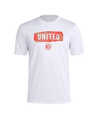 Adidas Men's White Atlanta United Fc Local Pop Aeroready T-Shirt