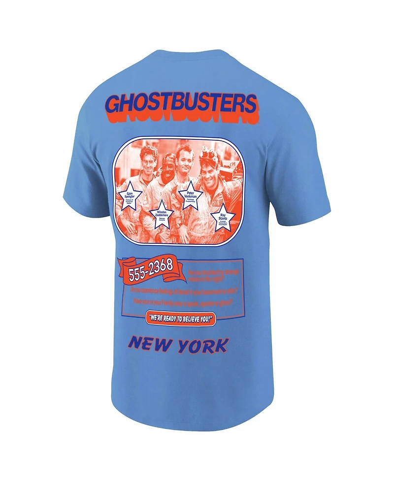 Ripple Junction Men's Royal Ghostbusters New York Baseball T-Shirt