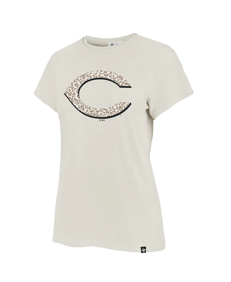 '47 Brand Women's Oatmeal Cincinnati Reds Panthera Frankie T-Shirt