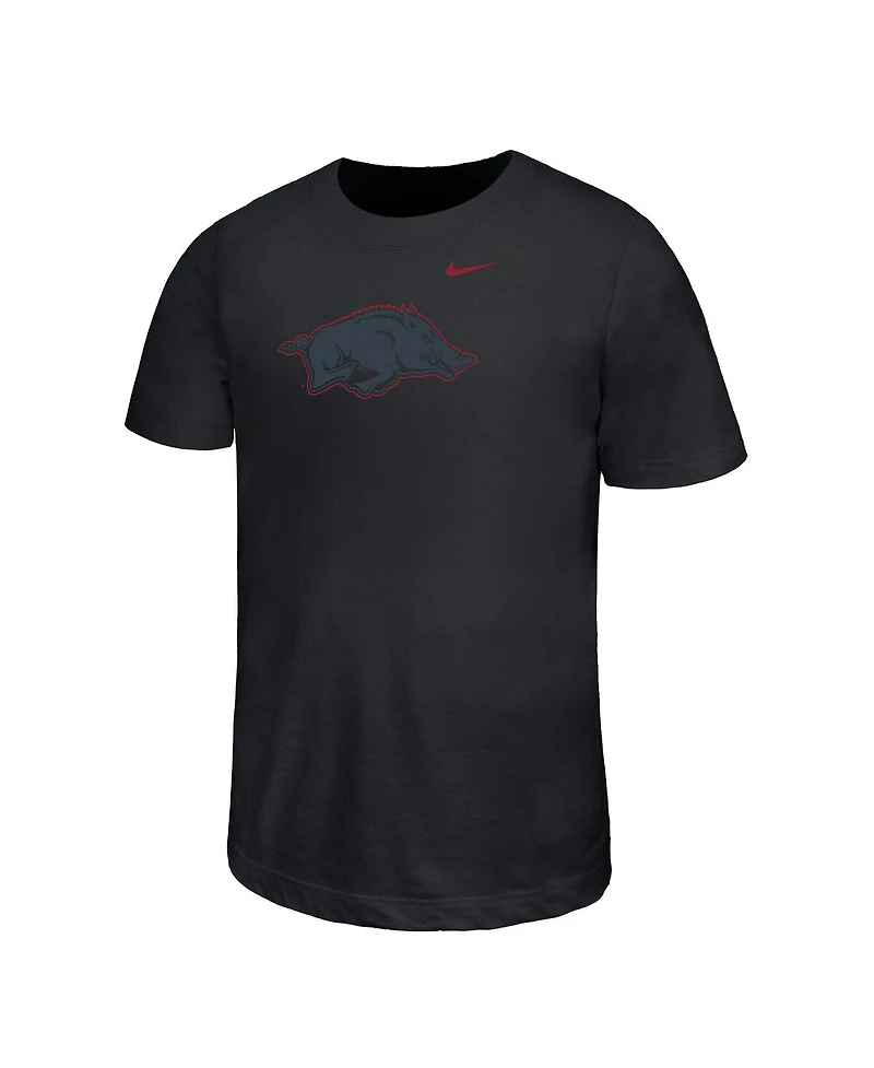 Nike Big Boys and Girls Black Arkansas Razorbacks Legend Color Pop Performance T-Shirt