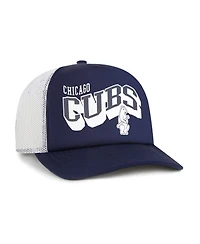 '47 Brand Men's Navy Chicago Cubs Meander Foam Trucker Snapback Hat