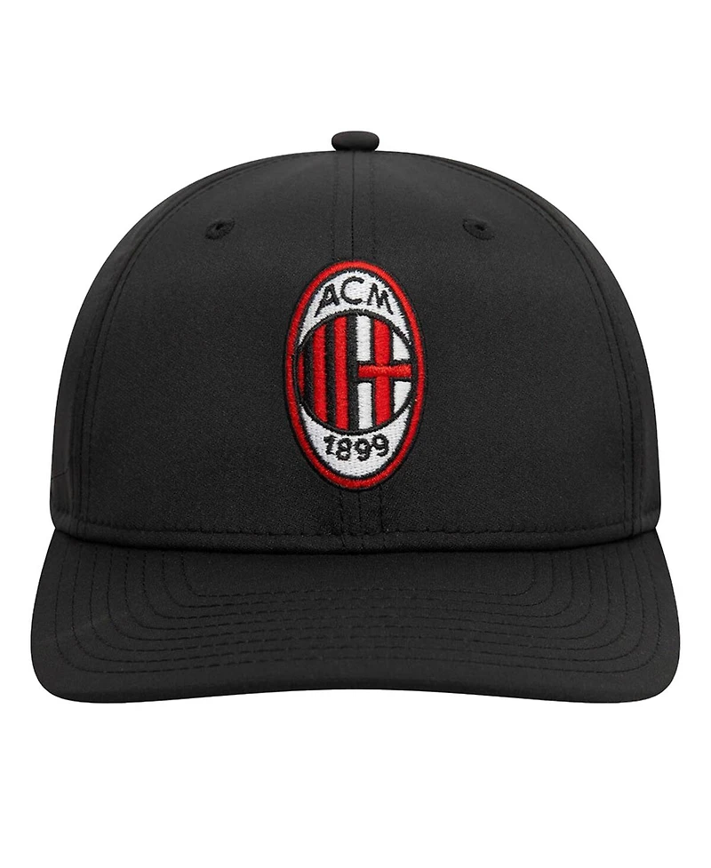 New Era Men's Black Ac Milan Core Flex Hat