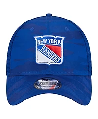 New Era Men's Blue York Rangers Active Subtle Camo 39THIRTY Flex Hat