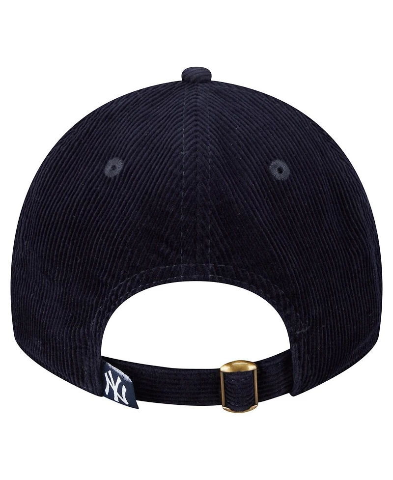 New Era Women's Navy New York Yankees Corduroy 9TWENTY Adjustable Hat