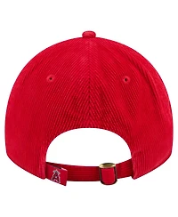 New Era Women's Red Los Angeles Angels Corduroy 9TWENTY Adjustable Hat