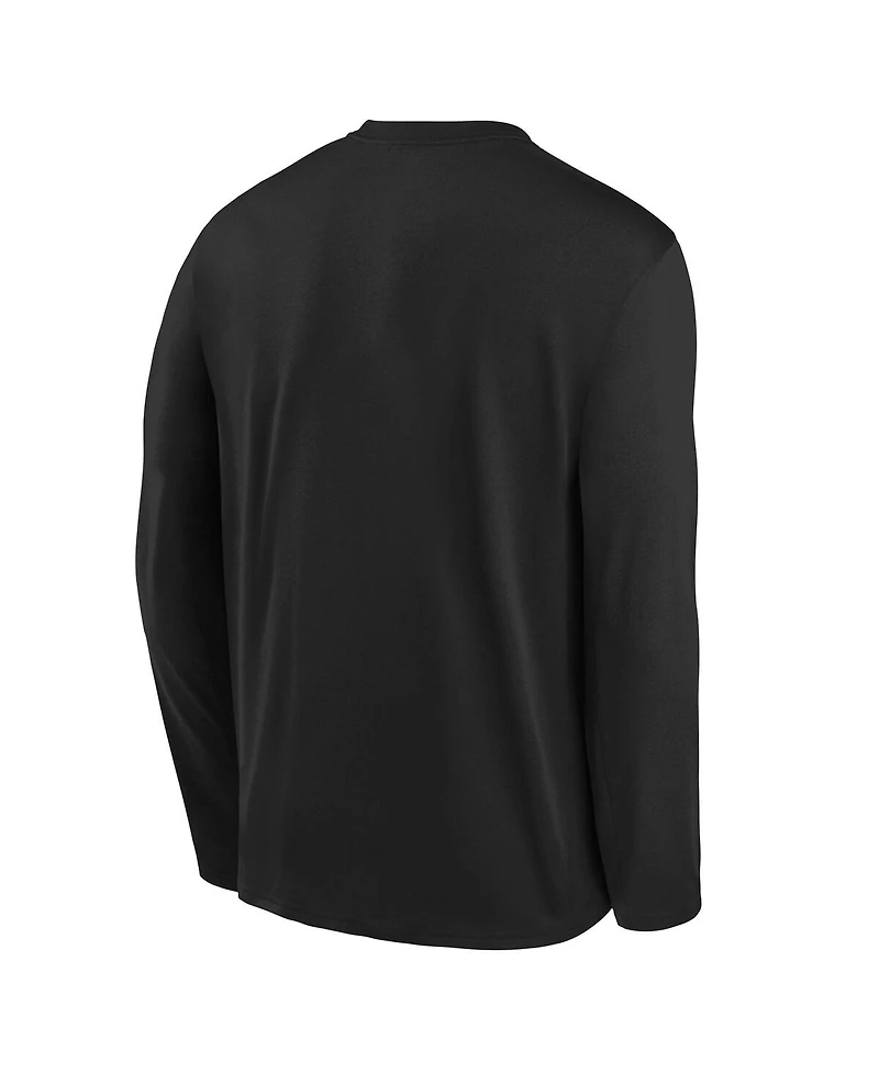 Nike Big Boys and Girls Black San Francisco Giants Authentic Collection Legend Performance Long Sleeve T-Shirt