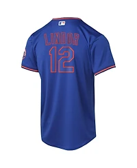 Nike Big Boys and Girls Francisco Lindor Royal New York Mets Alternate Limited Player Jersey