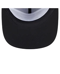 New Era Men's Black Chicago Bulls Team Text Golfer Snapback Hat